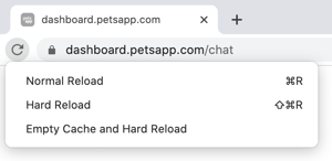 Hard reload in Chrome