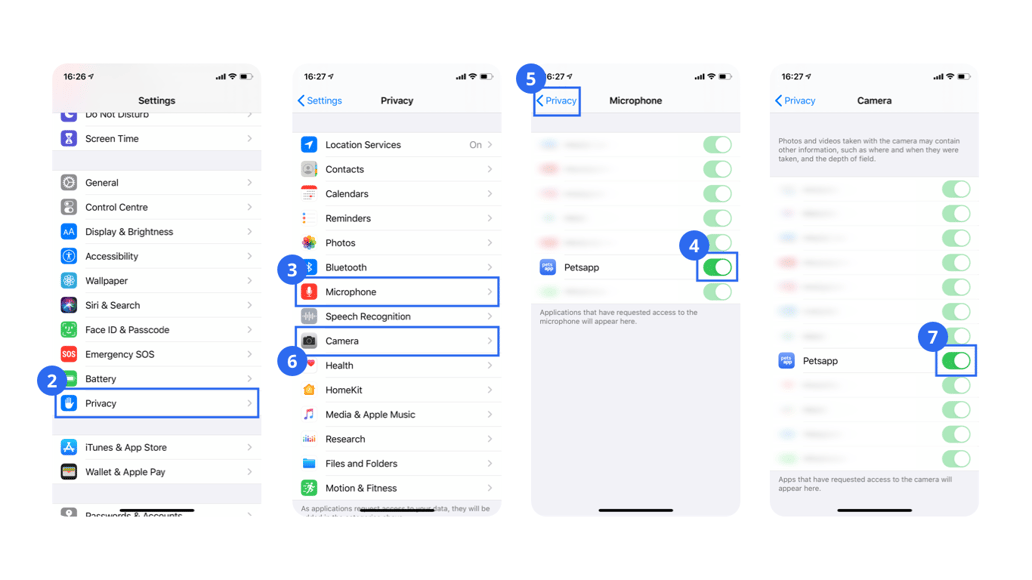 How to give permissions required for video calls